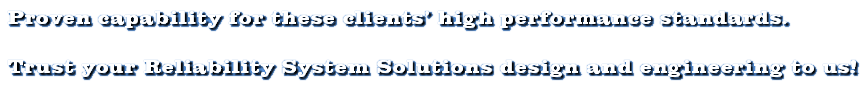 RS Solutions IC Reliability Test System Solutions Performance Standards